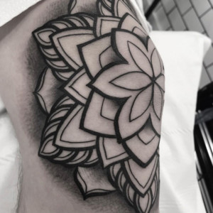 geometric elbow tattoo  All Things Tattoo